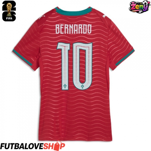 Dres Portugalsko Bernardo Silva #10 Domáci pre Ženy MS 2026 Krátky Rukáv